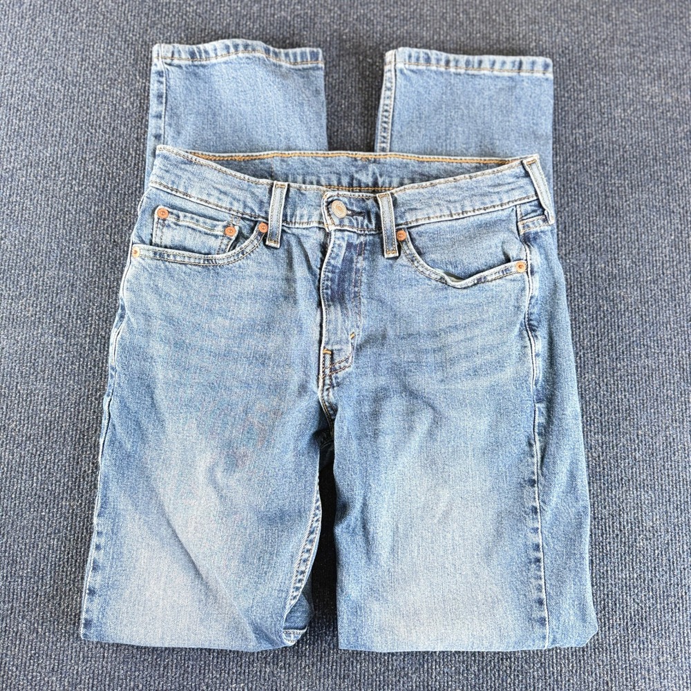 Levis 514 Straight Fit Mens Jeans‎ W29 L32 Medium Wash Blue Denim 00514-0403
